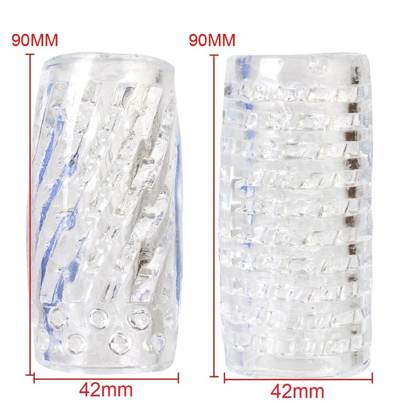 Clear Silicone Realistic Vagina Male Masturbator Pocket Pussy Stroker Sex Toy gallery