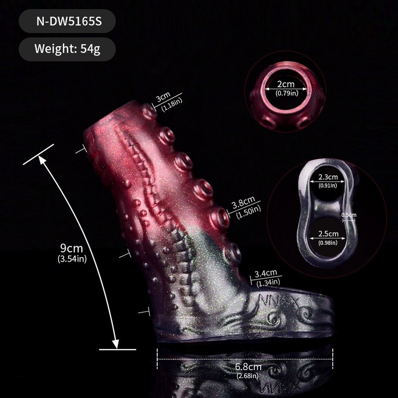 MaleReusable Cock-Girth-Enlarger-Enhancer-Penis-Extension-Extender-Sheath-Sleeve