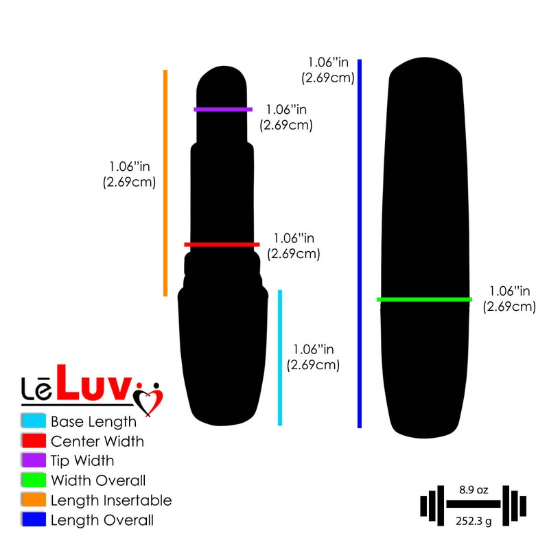 Rabbit Vibrator LeLuv Multispeed Quiet 9.5 Inch and Secret Lipstick gallery