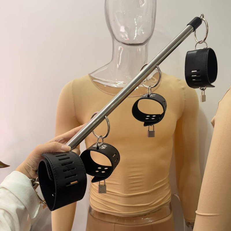 Open Leg Bar BDSM Bondage Sex Toys with Handcuffs Ankle Collar Cuffs for Adults