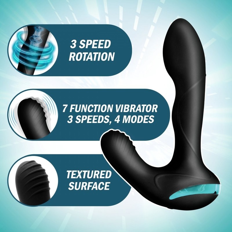 Maverick Rotating Vibrating Silicone Prostate Stimulator gallery