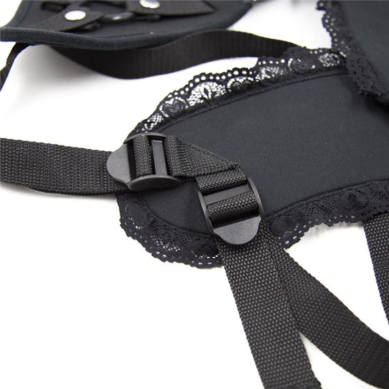 Adjustable Corset Style Penis Strapon Harness Lace for Strap On Dildo Lesbian_To gallery
