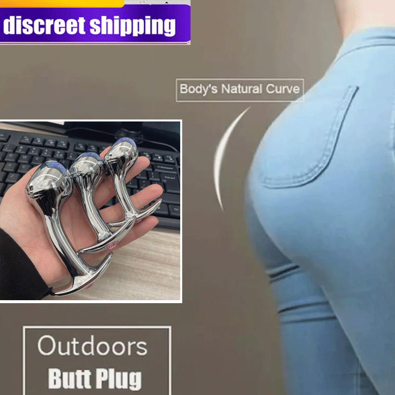 Metal-Anal-love-Plug with-Diamond-Steel-Jeweled-Butt-Women-Wearing-All Day-Adult