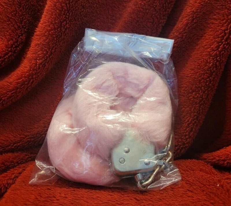*NEW* Cozy Cuffs, Handcuffs w/ Removable Fuzzy PINK Fur ~ PURE ROMANCE ~ 2 Keys