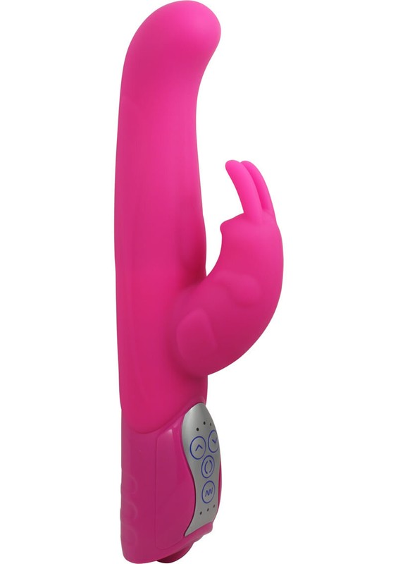 Waterproof Rotating Silicone Rabbit Vibrator Powerful Stimulator Orgasm Pink