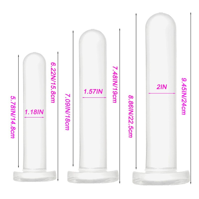 Jelly Anal Dildos Anal Plug Training Set,3 Sizes Silicone Butt Plug Anal Trainer