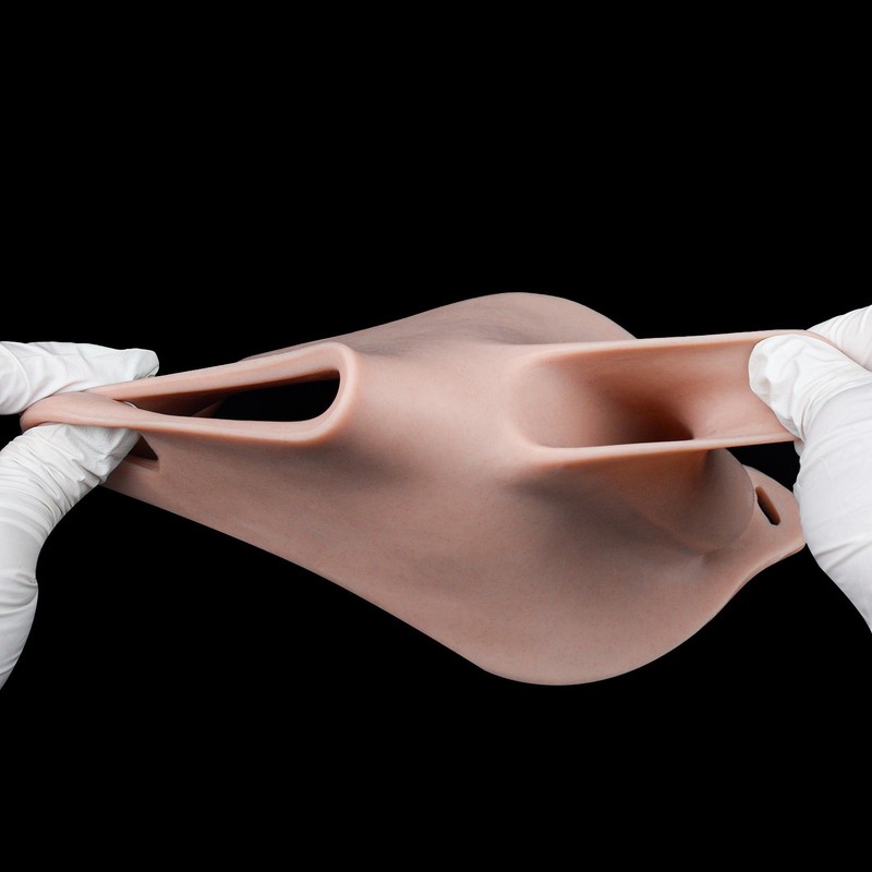 Wearable Strappy Silicone Fake Vagina Panel BDSM Adult Toy for Adults gallery