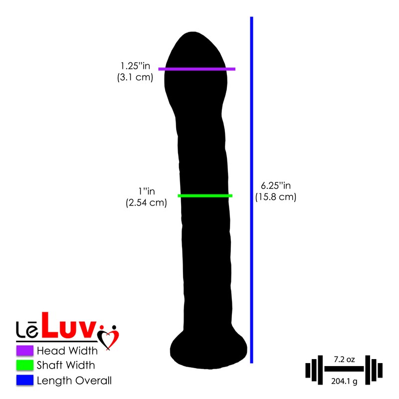 LeLuv Glass Dildo Swirled Textures Simple Probe With Embroidered Padded Pounch gallery