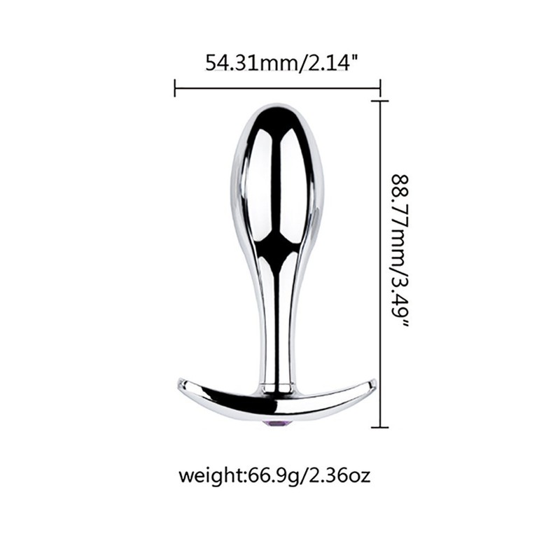 Stainless Steel Base Drop Shape Butt Plug Dildo Metal Anal BDSM Sex Toy gallery