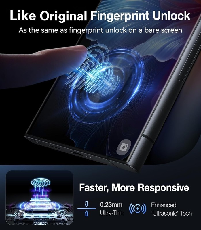 Ultimate Protection Screen Protector for Samsung Galaxy S24 Ultra 2 Count gallery