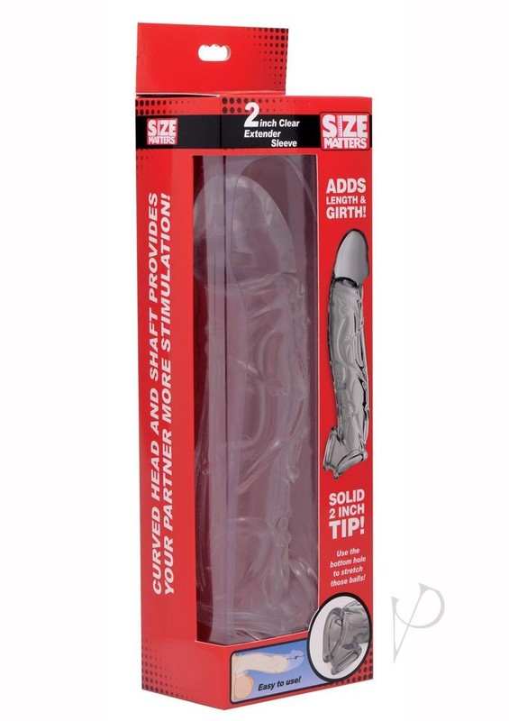 Size Matters Penis Extender Sleeve 2in – Clear