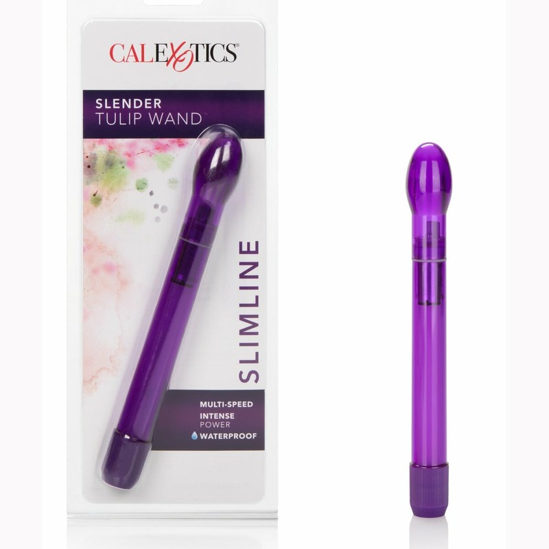 Slender Tulip Wand Vibrator Beginner Slim Anal Clit G-spot Vibe Massager Sex Toy