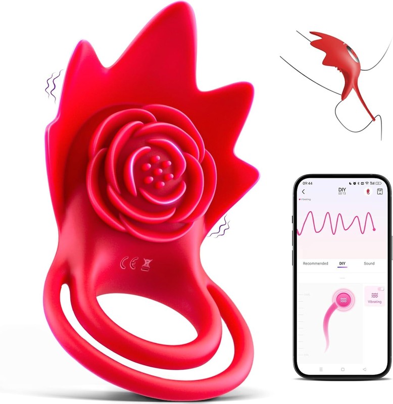 Silicone Cock and Ball Rings Vibrator Penis Vibrating Sleeve Sex Toys for Men