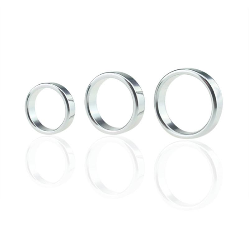 Male Penis Ring Stainless Steel Cock Ring Male Sex Toys For Stronger Erection gallery