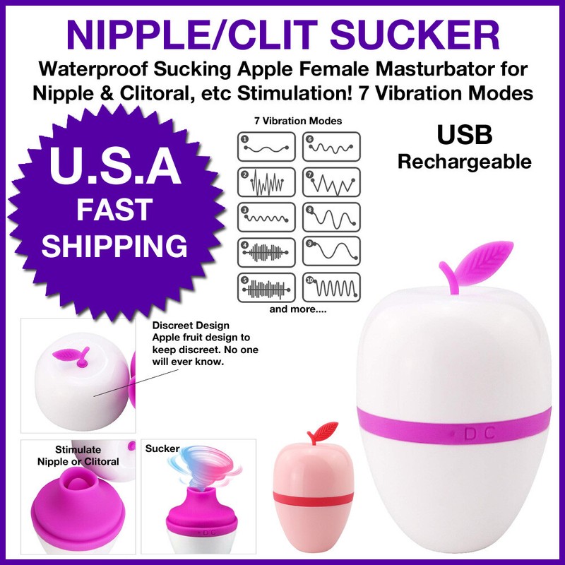 Clit & Nipple Sucker Female Oral Sex Toy Masturbator Vibrator Tongue 7 Speed
