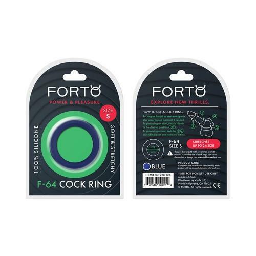 Forto F-64: 40Mm 100% Silicone Ring Wide Sm Blue
