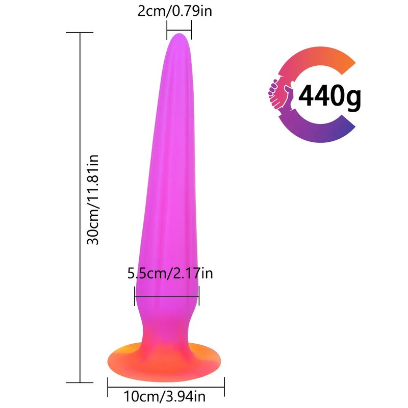 Silicone Anal Plug Extra Long Butt Plug Anal Expander Anal Dildo Masturbators