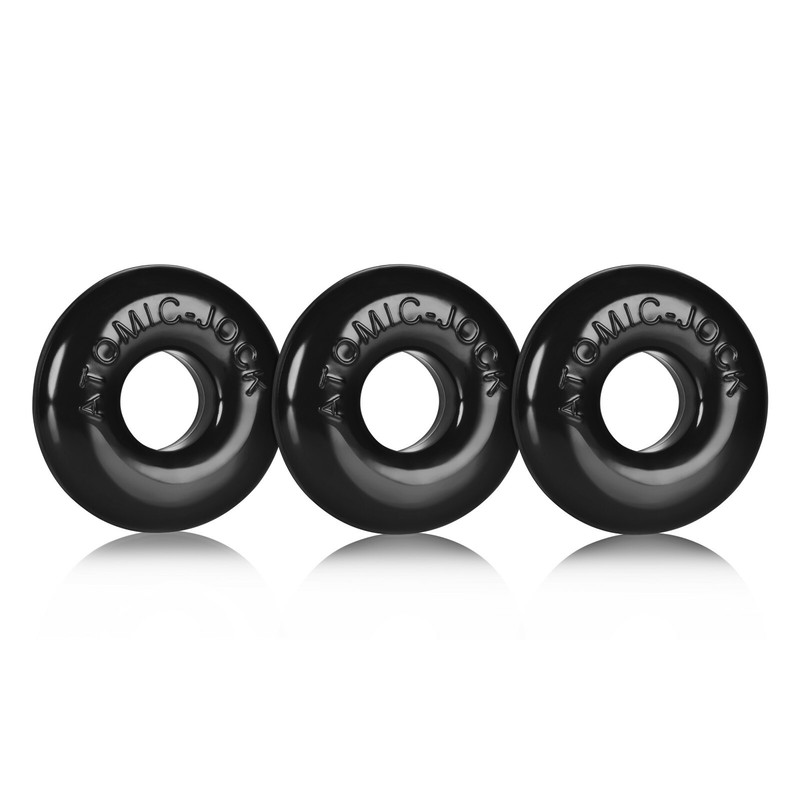 Oxballs Ringer Cockring 3 pk Small Black – Thick & Durable Penis Ring