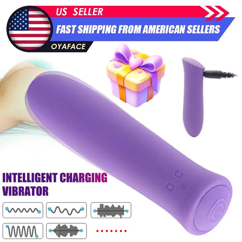 Slim Bullet Vibrator G-spot Clit Dildo Massager Sex Toys for Women Rechargeable