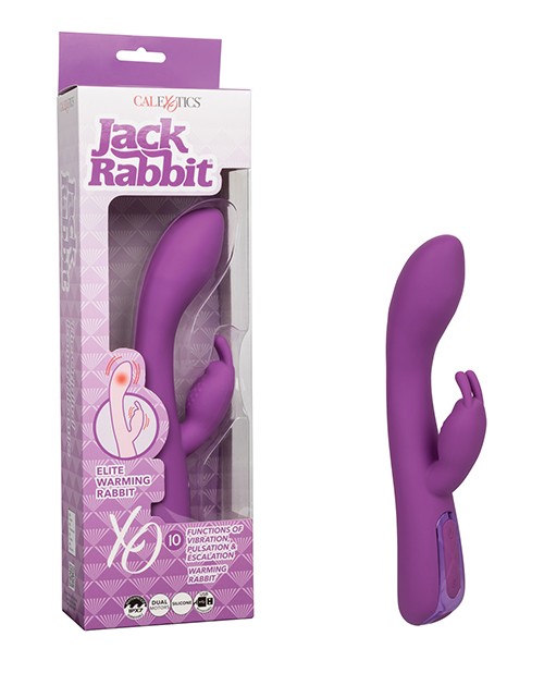 Jack Rabbit Elite Warming Rabbit – 10 Functions – USB Rechargeable – Purple