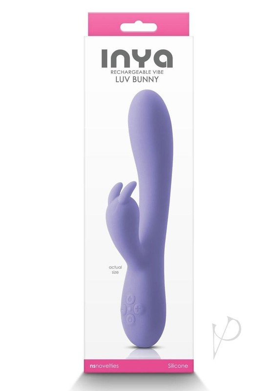 Inya Love Bunny Rechargeable Silicone Rabbit Vibrator – Purple