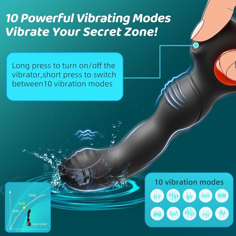 P-spot Prostate Massager Anal Vibe Vibrator Stimulator Butt Plug Sex-toy for Men gallery