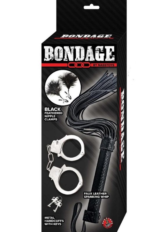 Nasstoys Bondage Whip,feather and Cuffs gallery