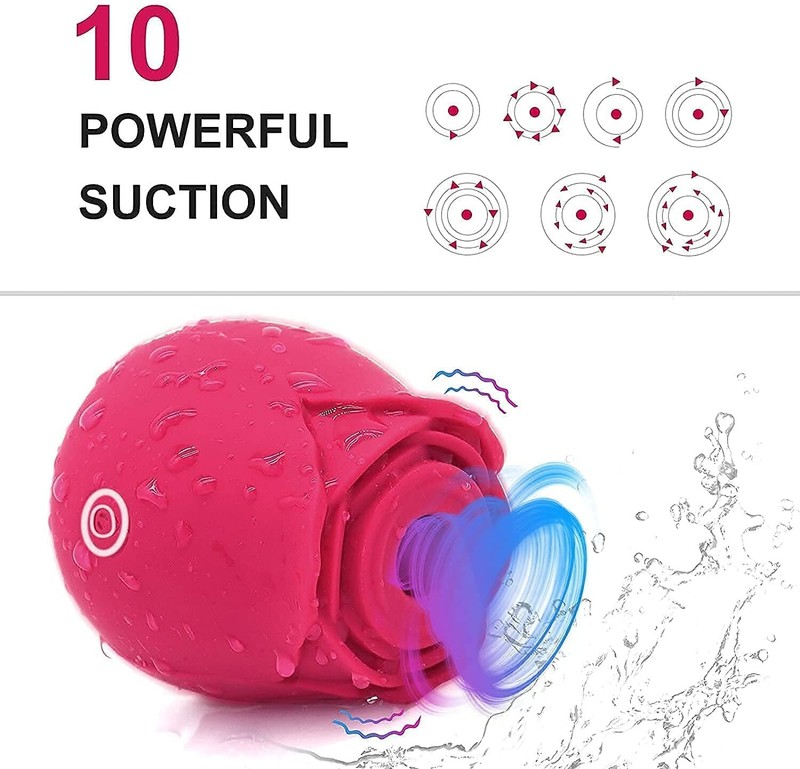 10-speed Rose Vibrator G-spot Dildo Clitoral Sucking For Women Sex Toys gallery