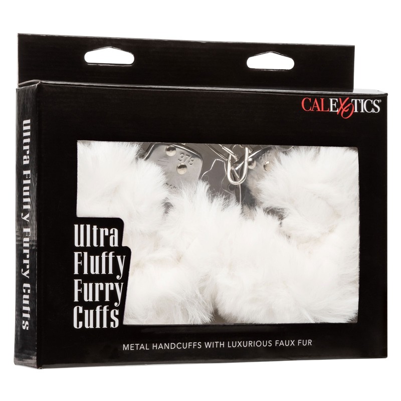 Ultra Fluffy Furry Cuffs - White gallery