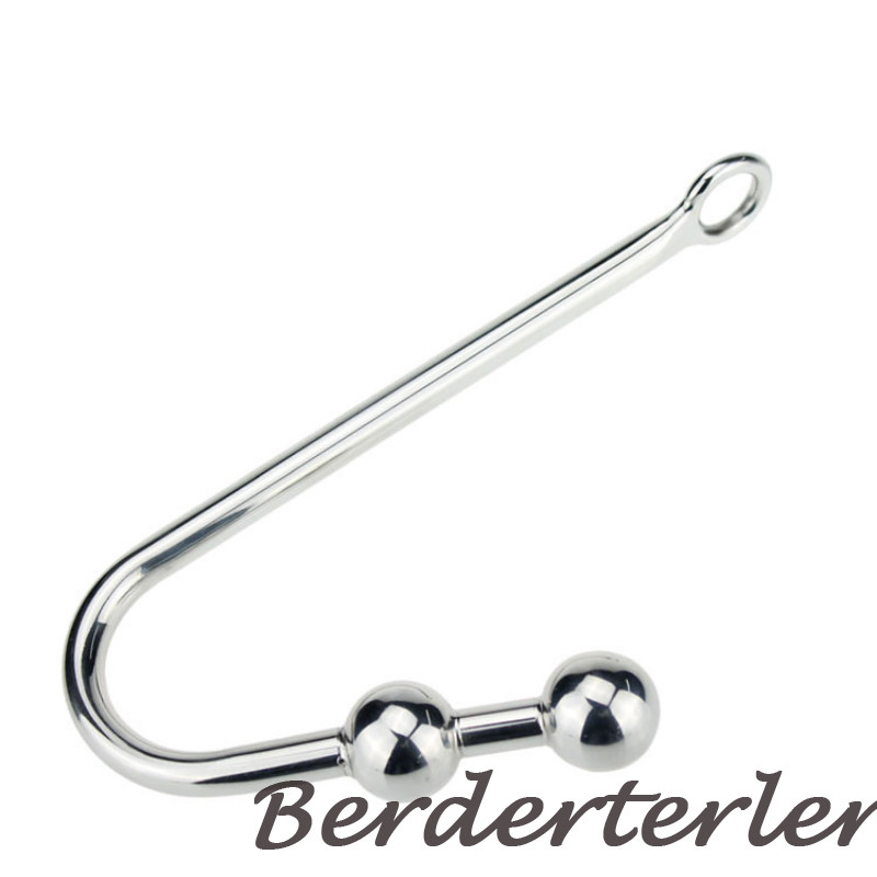 Stainless Steel Anal Plug Anus Hook with Ball Prostate Massager Dilator Sex Toys gallery