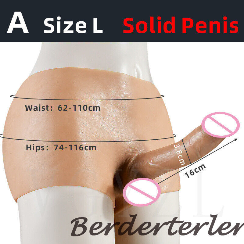 Skin Feeling Hollow/Solid Silicone Strap on Realistic Dildo Pants Huge Big Penis gallery