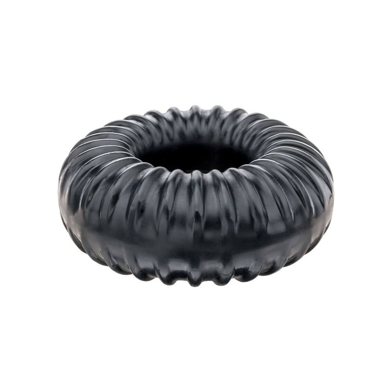 Perfect Fit Ribbed Ring Cock Ring Black