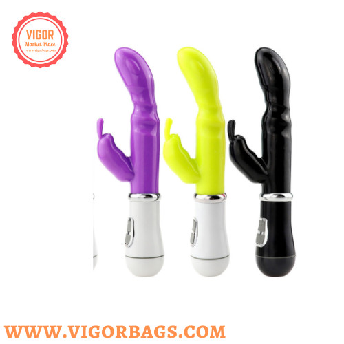 Rabbit ear ticking dildo & Silicone Rabbit Vibrator G Spot 10 Modes Combo gallery