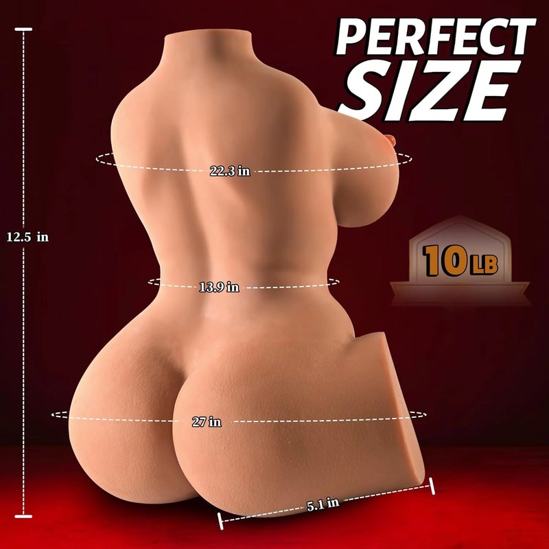 10LB 3in1 Realistic Male Masturbators Pocket Pussy with E-Cup Big Boobs Ass, Lif gallery