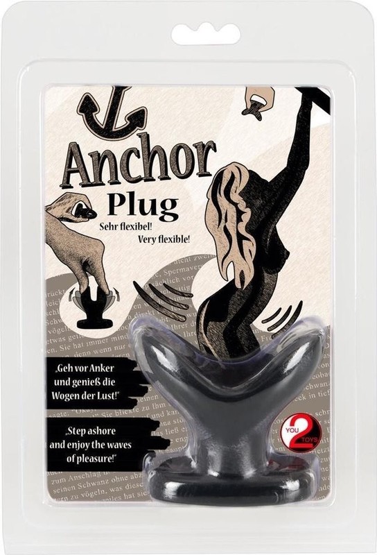Anchor Plug TPE Black Soft Smooth Feeling Filling Wide Base gallery
