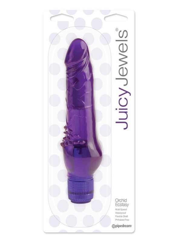 Juicy Jewels Orchid Ecstasy Jelly Vibrator Multi-Speed Waterproof gallery