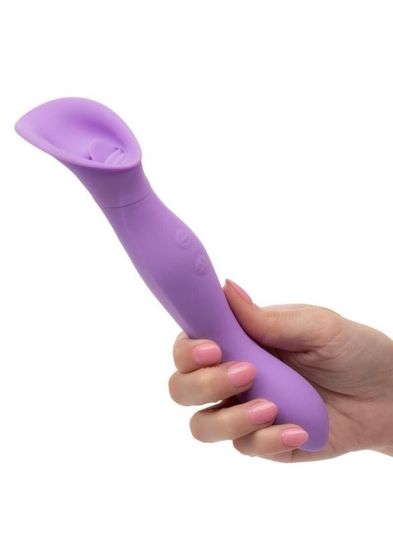 Cal Exotics Couture Collection Dual Flickering Wand Purple - Dual-Ended Vibrator gallery