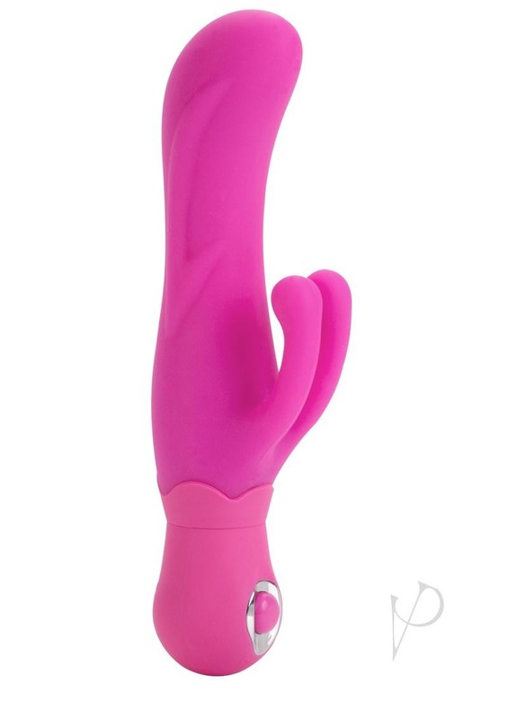Double Dancer Silicone Rabbit Vibrator - Pink gallery