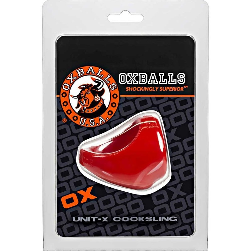 Oxballs Atomic Jock Unit-X Cock Sling penis-ring Sex Toy male-enhancement Red