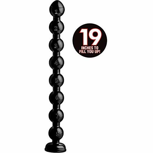 Hosed 2in Beaded Hose -19in Long Anal Snake butt plug Probe Sex Toy