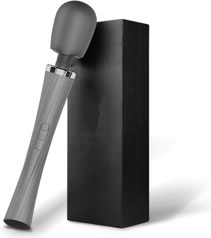 Cordless Handheld Wand Massager with 5 Rotation Vibrate Modes & 3 Powerful Speed