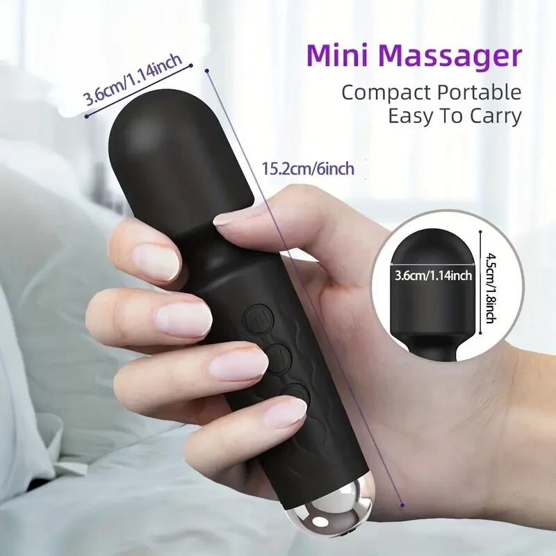 1pc Rechargeable Vibrator, 20 Patterns & 8 Speeds G Spot Vibrators and all body