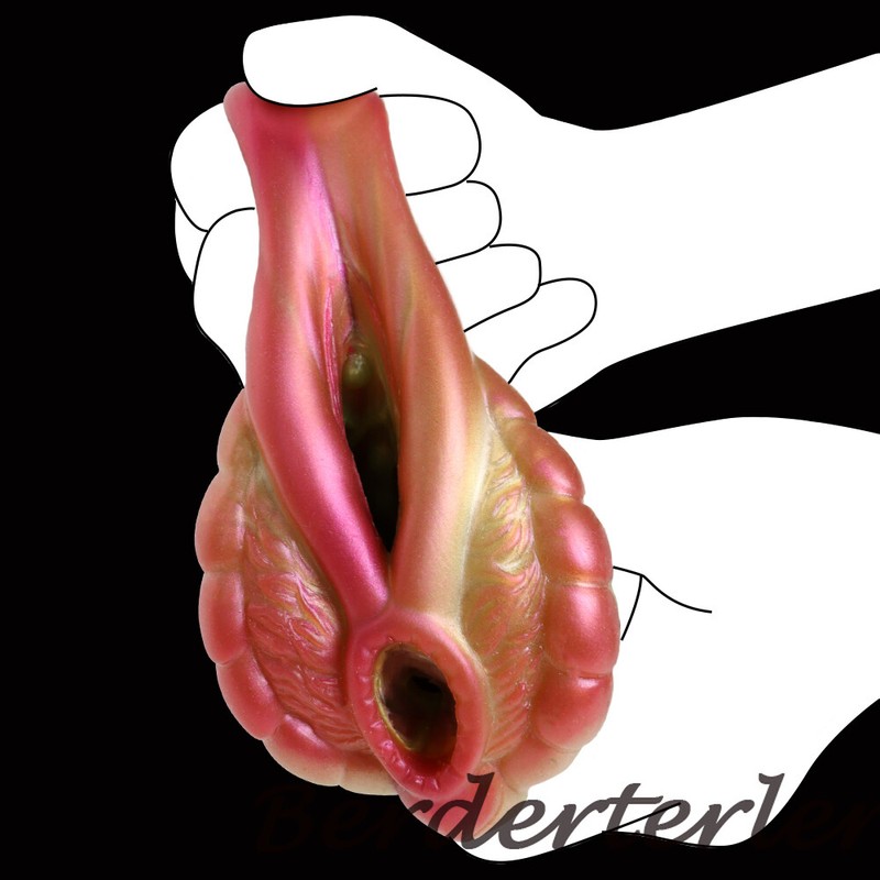 Soft Dual Channel Pocket Realistic Pusssy Silicone Vagina Anal Male Masturbator gallery