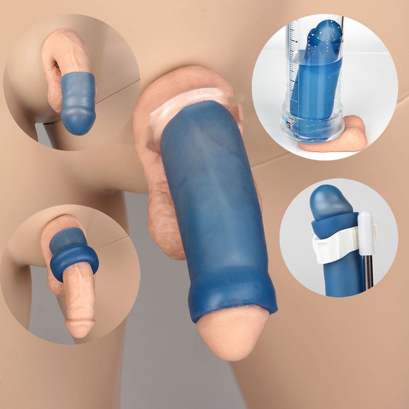 Male Penis-Extender Stretcher Max Vacuum Enhancer Enlarger Silicone Sleeve XXL gallery