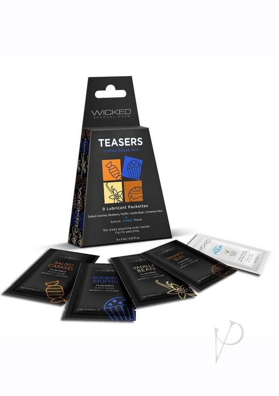 Wicked Teasers Coffee House Water Based Lubricant Packettes (8 pack) –
