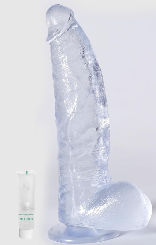 9 Inch Huge Thick Dildo, Soft Dildo with Strong Suction Cup, Adult Toys for Hand