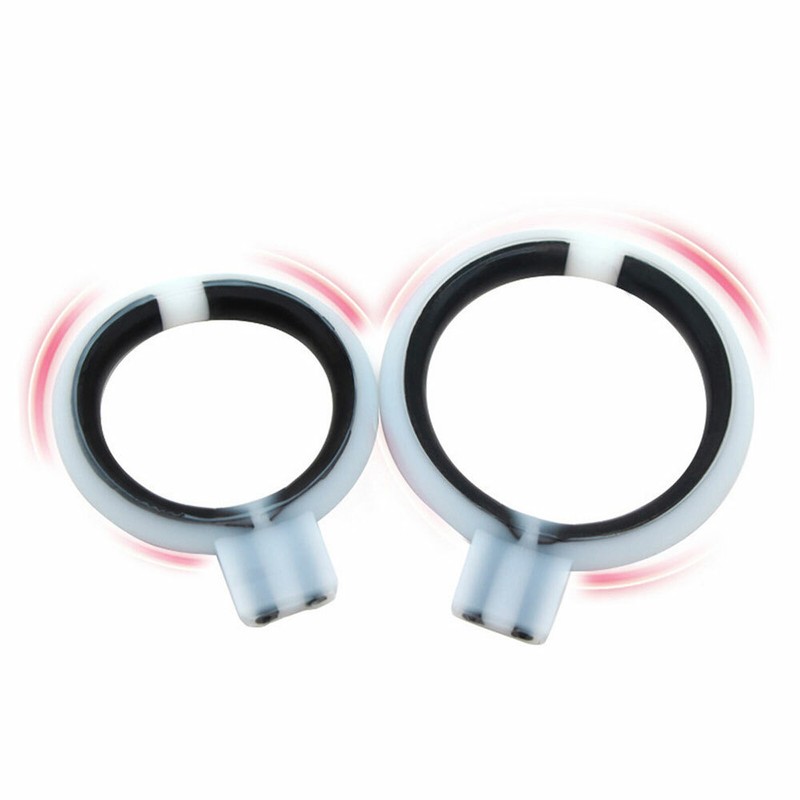 2X Shock Accessory E-stim Conductive Penis Massage Rings electric wire NEW US gallery