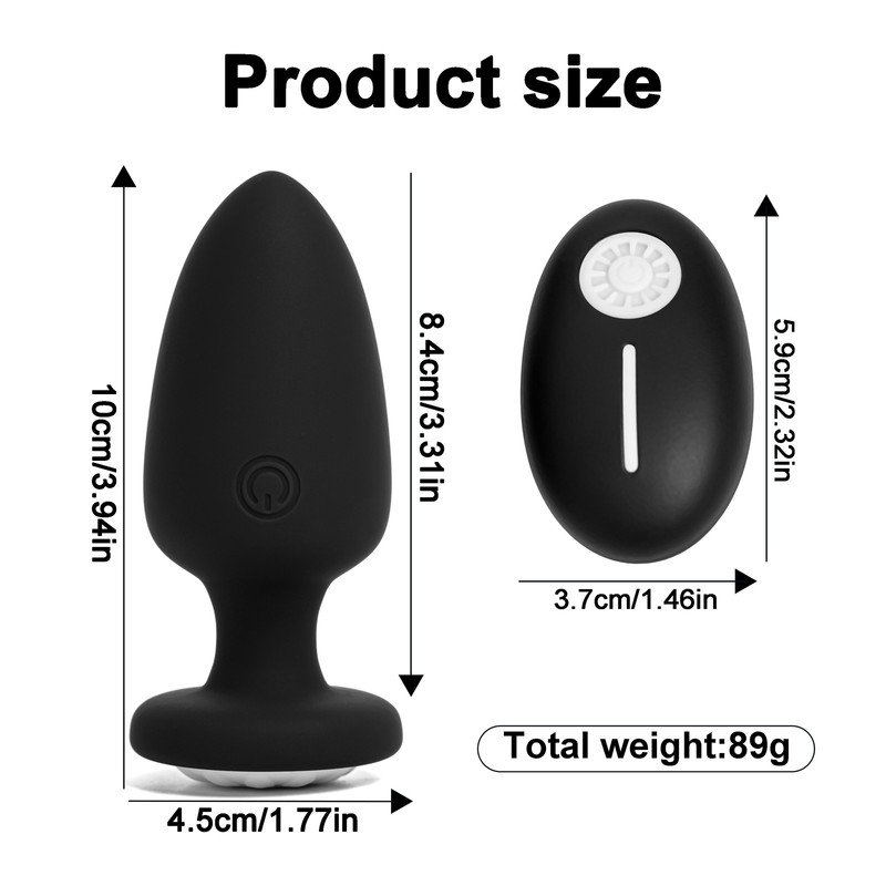 Vibrating Butt Plug Anal Plug With Flashing Light Base Anal Sex Toys For Women gallery