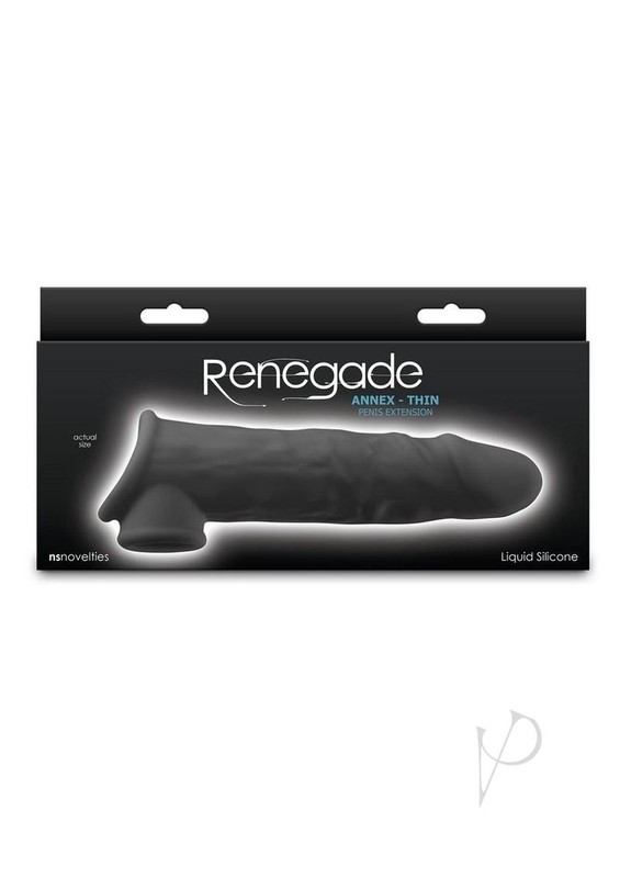 Renegade Annex Silicone Penis Extension – Thin – Black