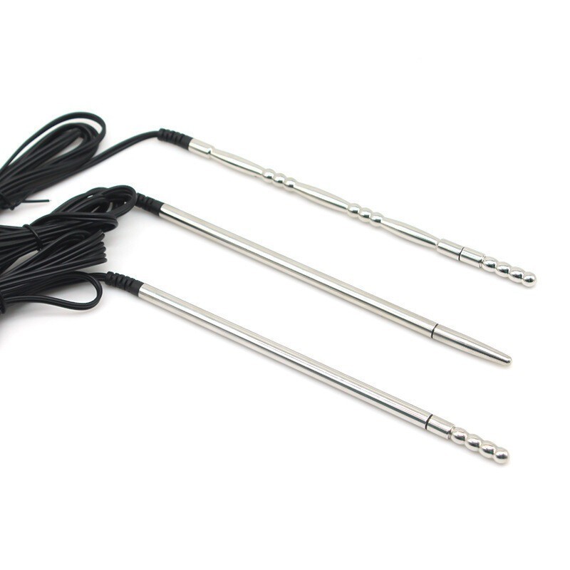 E-Stim Male Penis Dilator Urethral Soundings Plug Shock Men Stimulation BDSM gallery